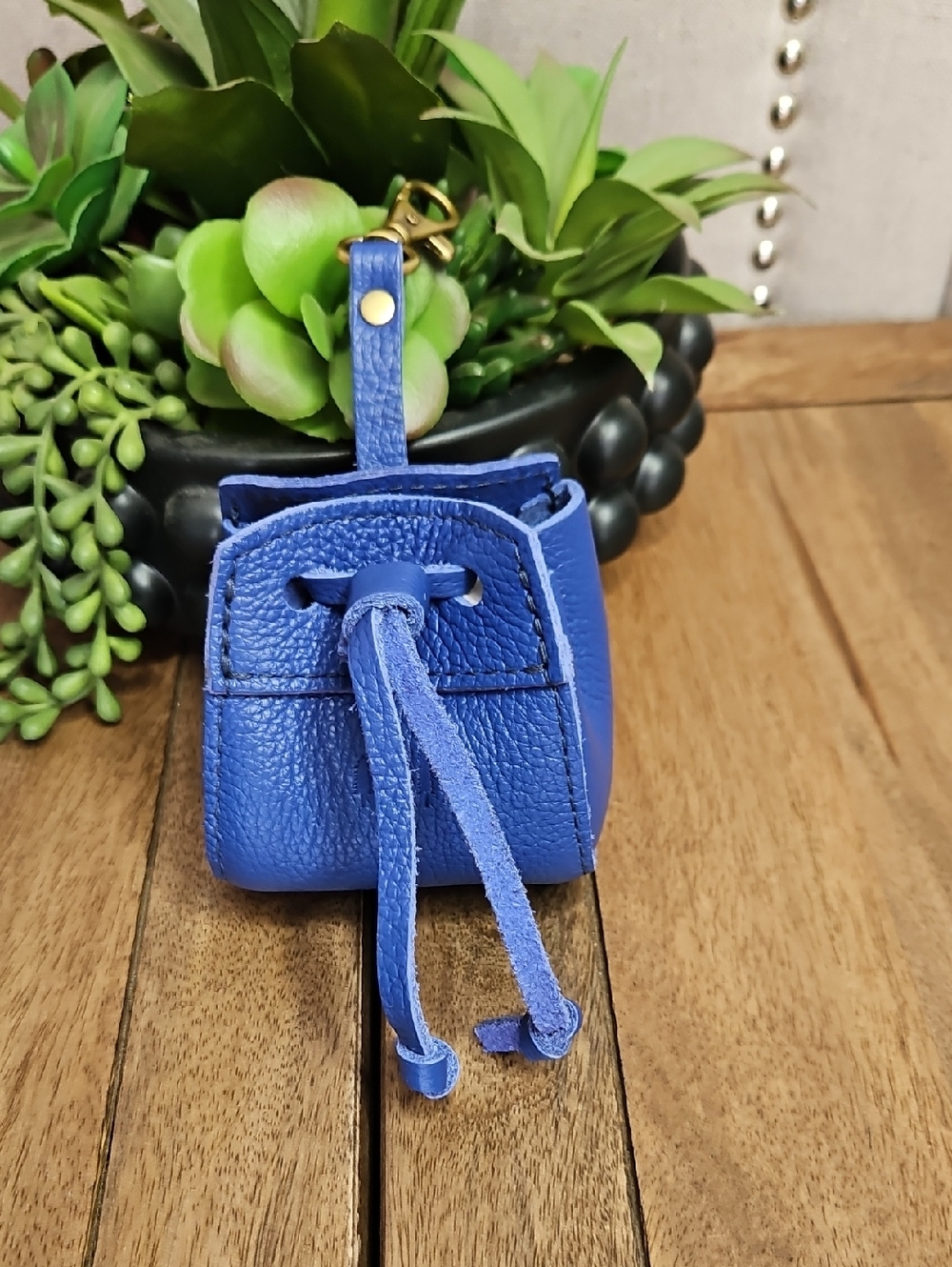 Portland Leather Goods Pixie Pouch Molino Blue